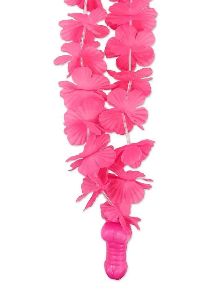 Collar hawaiano zizi para adulto rosa