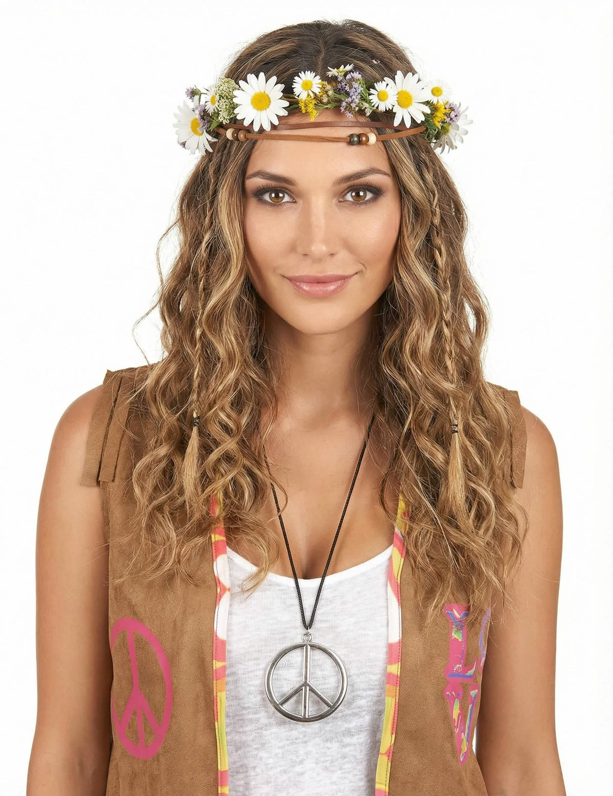 Collar hippie metal adulto
