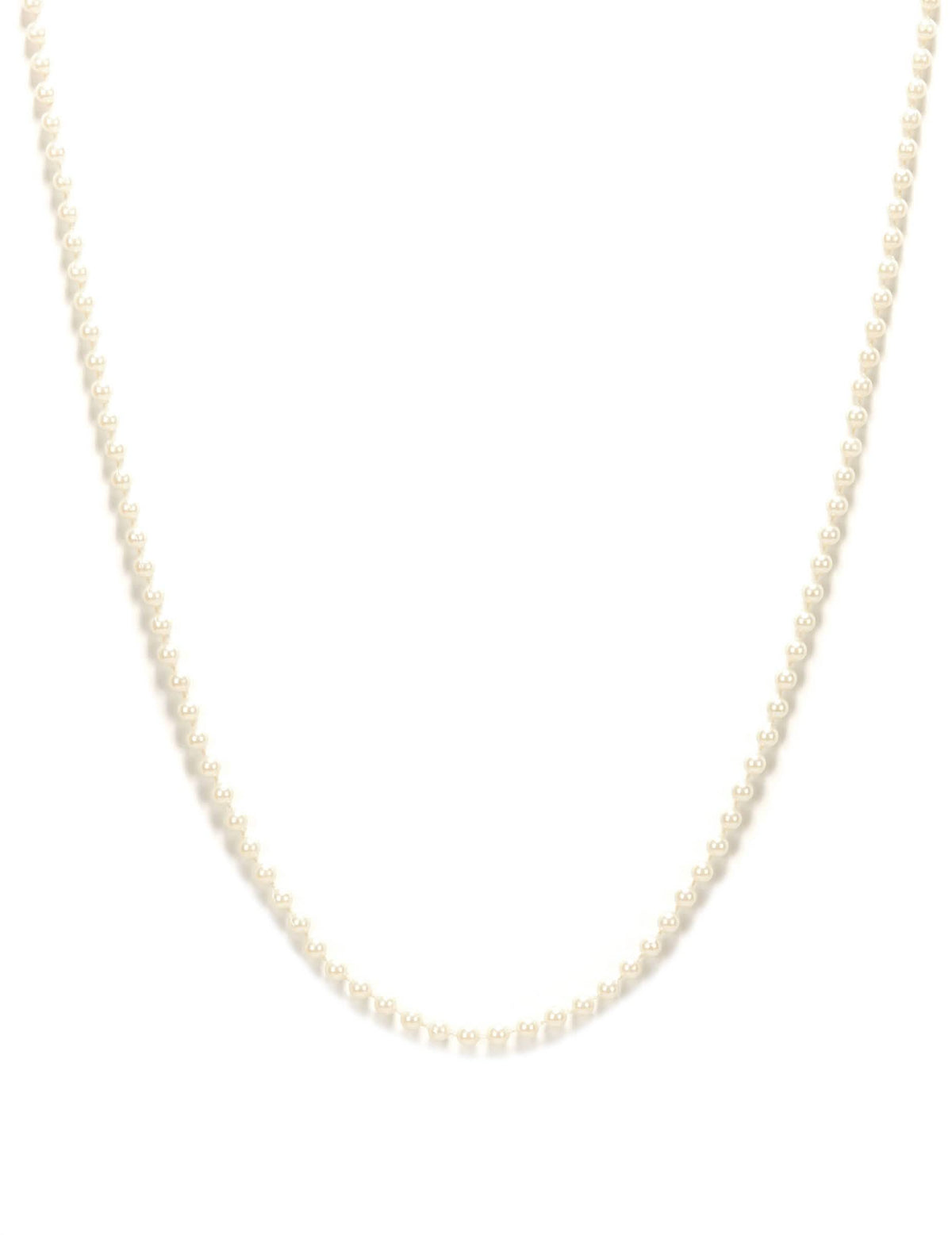 Collier de perles pour femme blanches