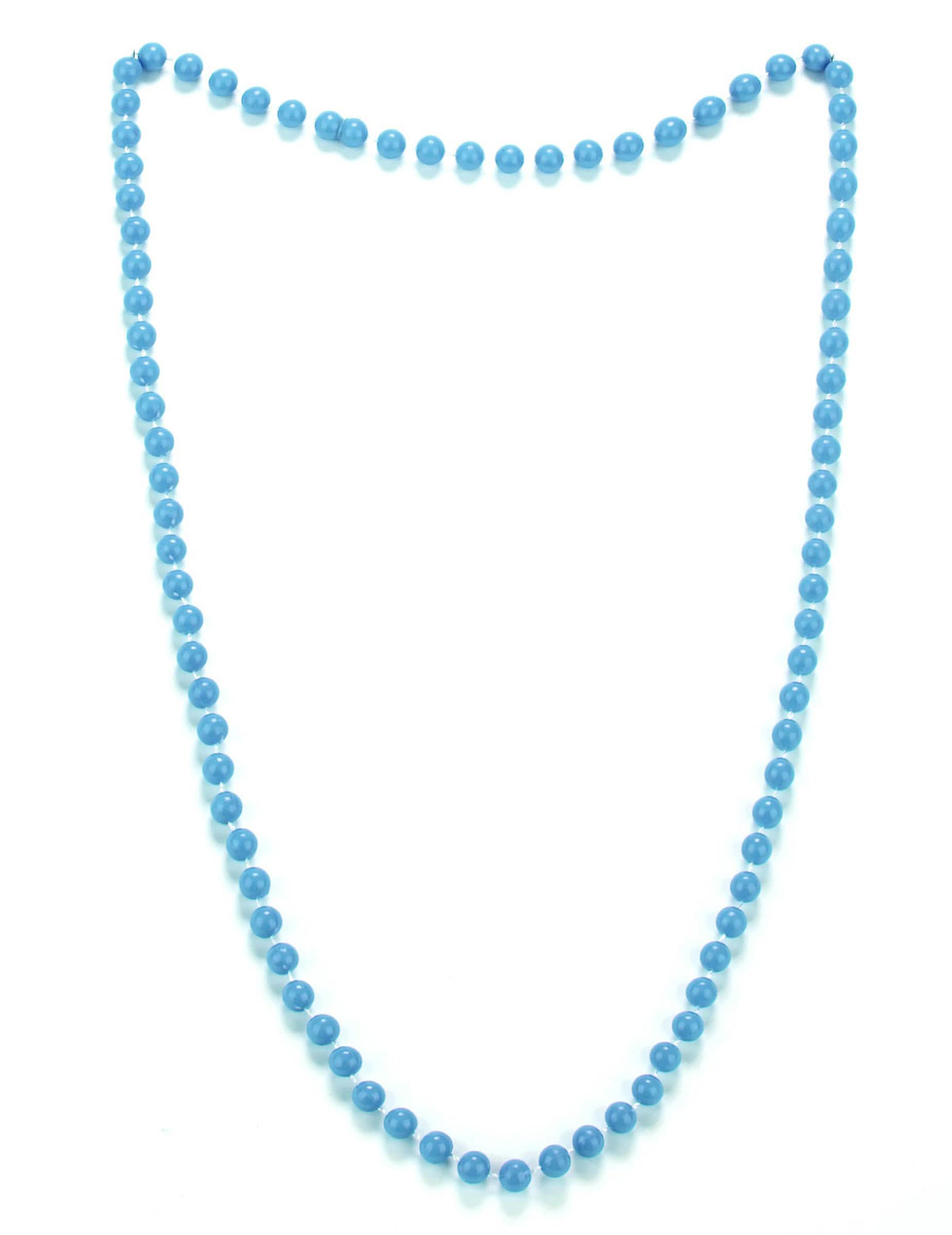 Collar de perlas para adulto azul