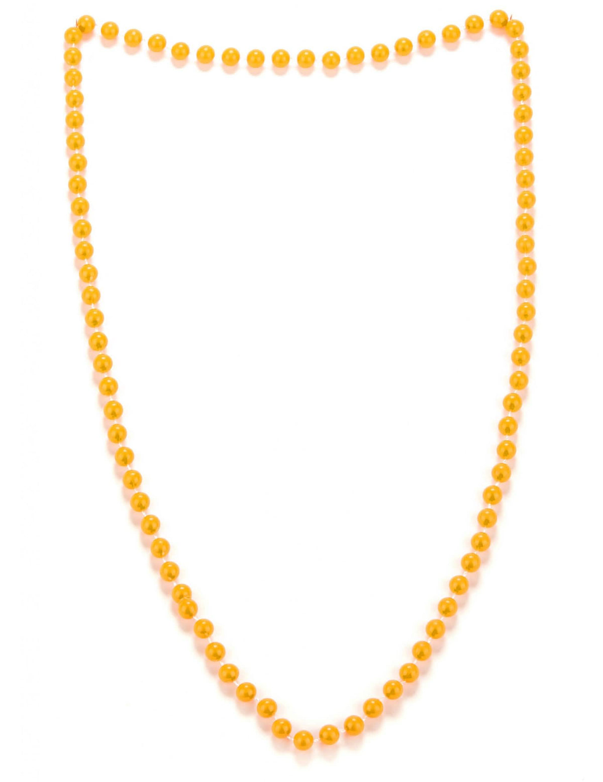 Collar de perlas para adulto naranja
