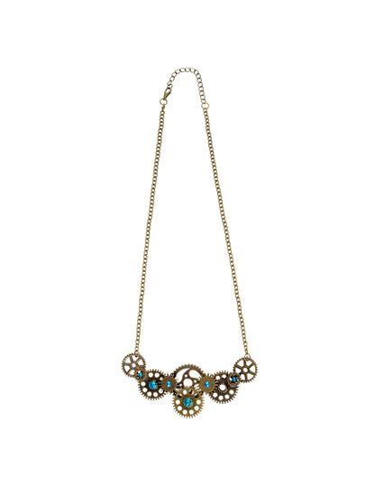 Vue de face du collier Steampunk