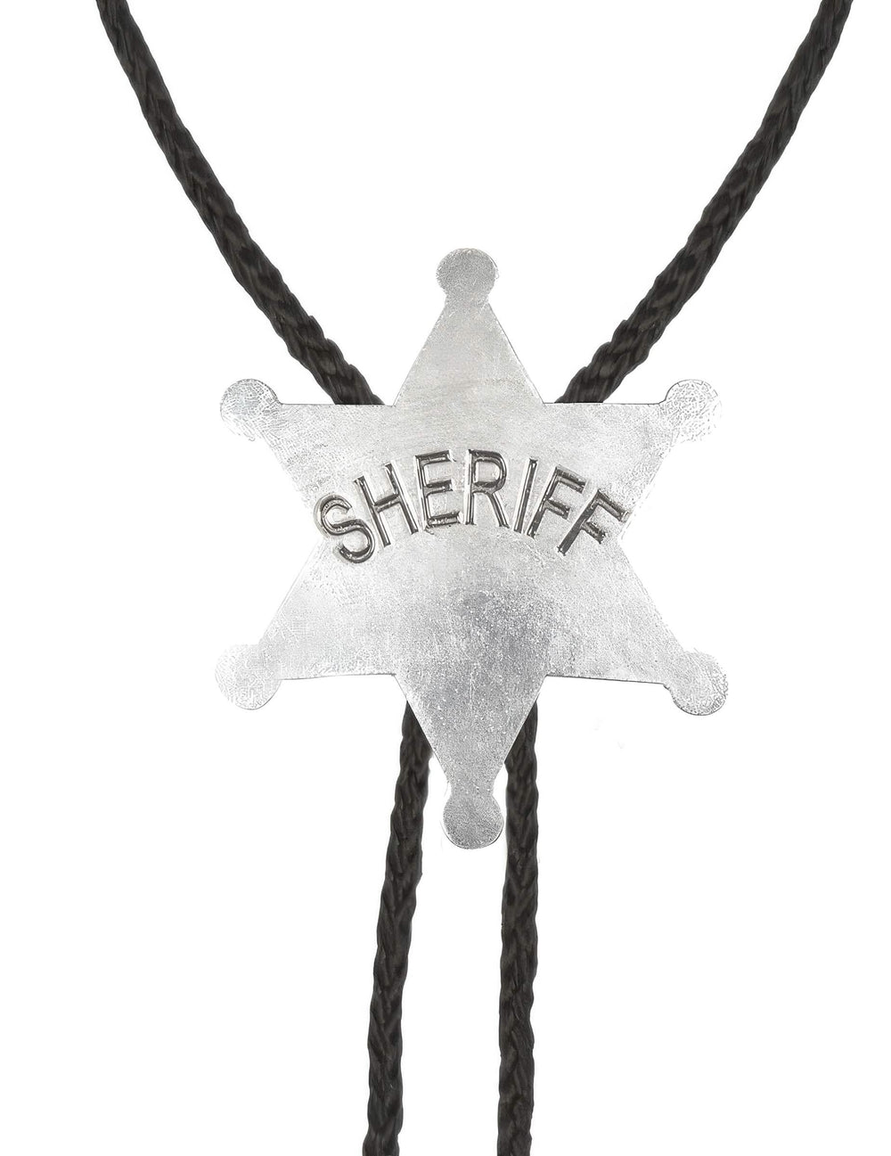 Primer plano de la estrella del collar de sheriff
