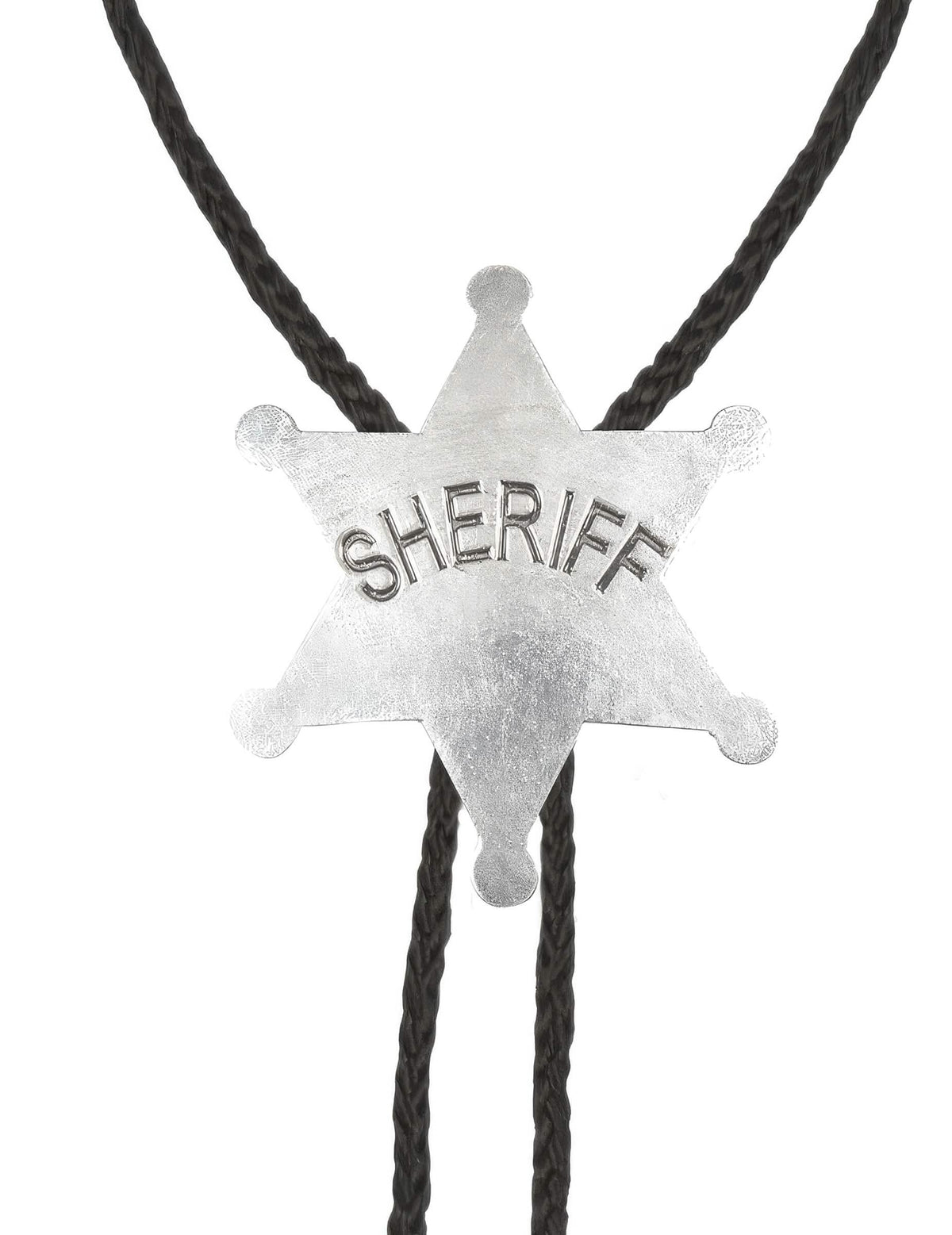 Primer plano de la estrella del collar de sheriff