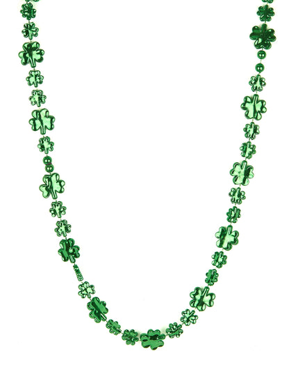 Collar verde trébol San Patricio adulto