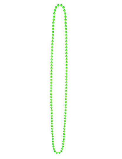 Variante verte du collier perles fluo pour adulte