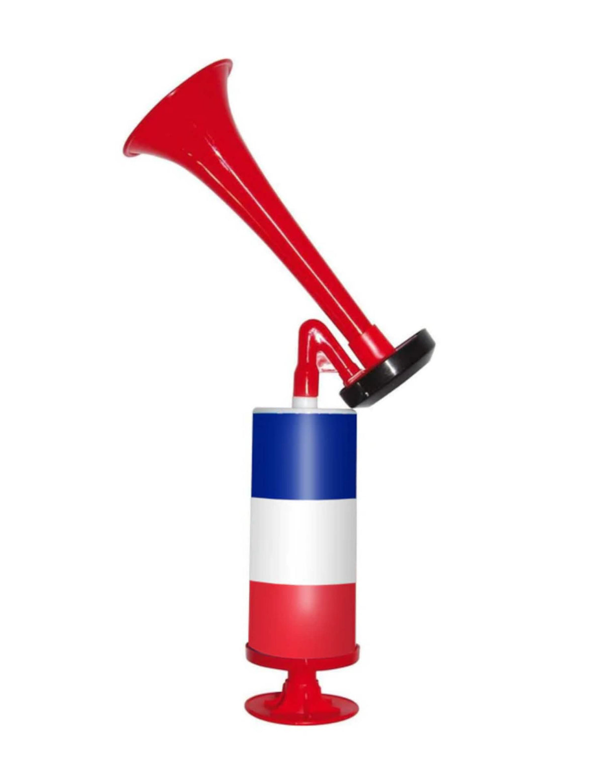 Corneta de niebla manual francia para aficionados azul blanco rojo