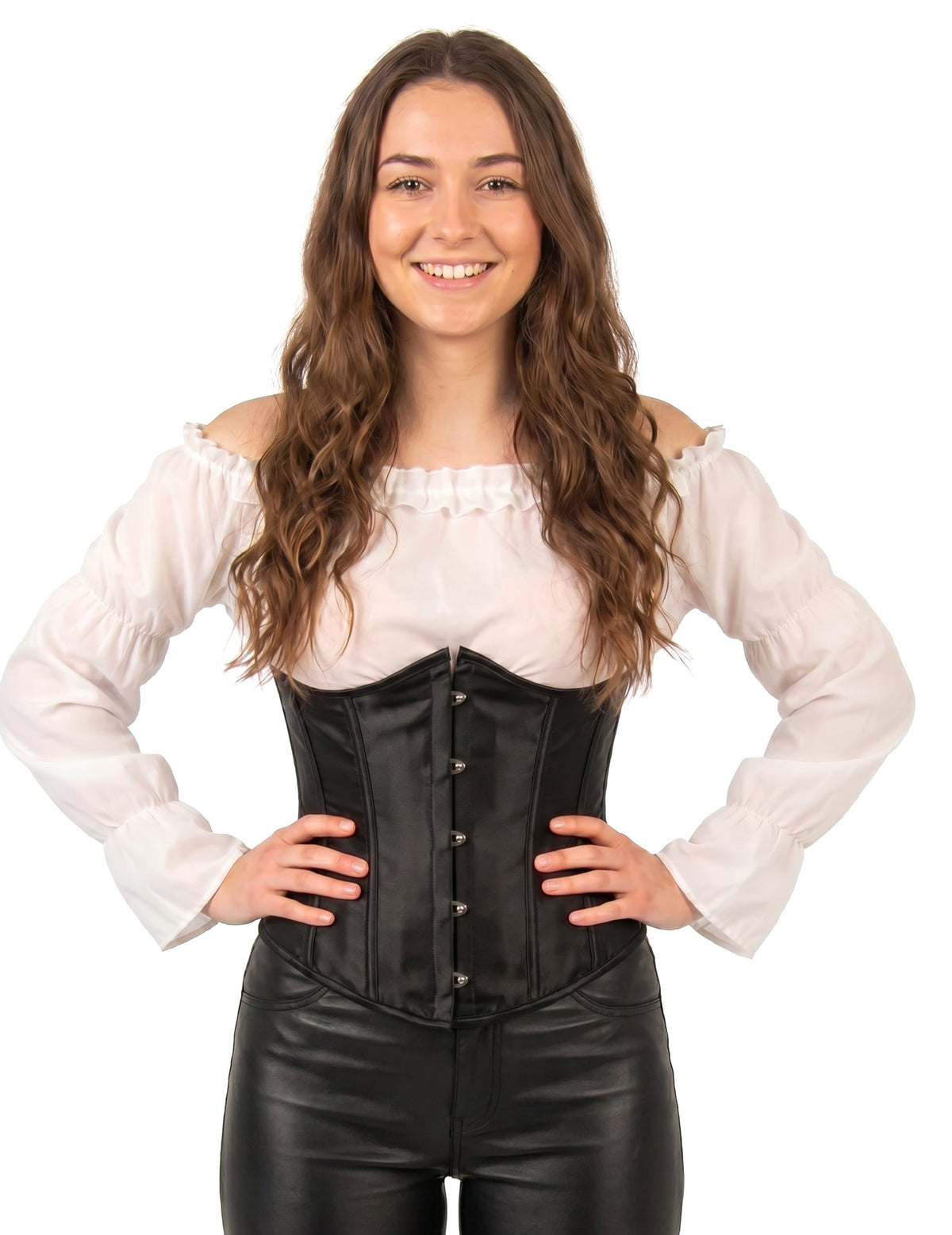 Corsé corto negro mujer