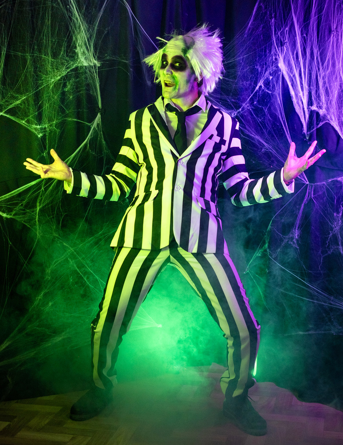 Disfraz de Beetlejuice™ para hombre Suitmeister 