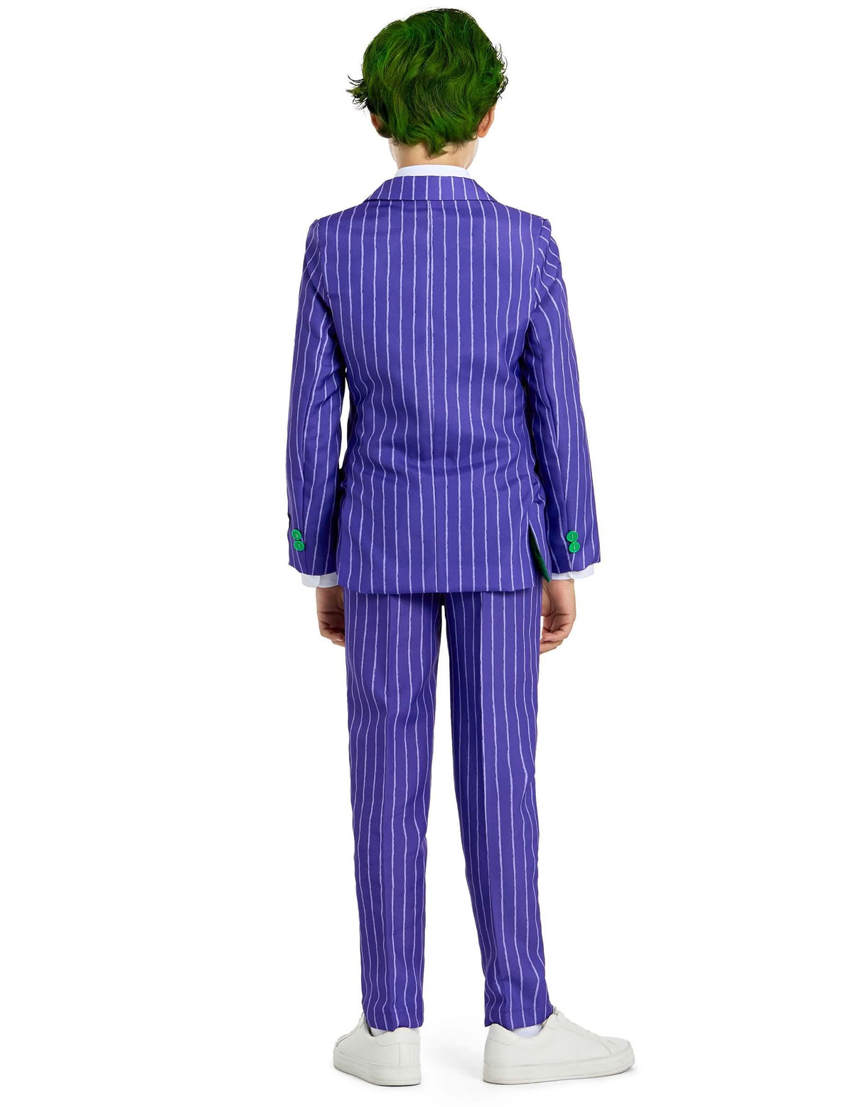 Vista trasera del disfraz Mr. Joker para niño