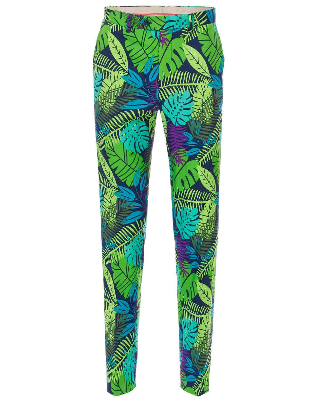 Vista del pantalón del disfraz Mr. Juicy selva para hombre