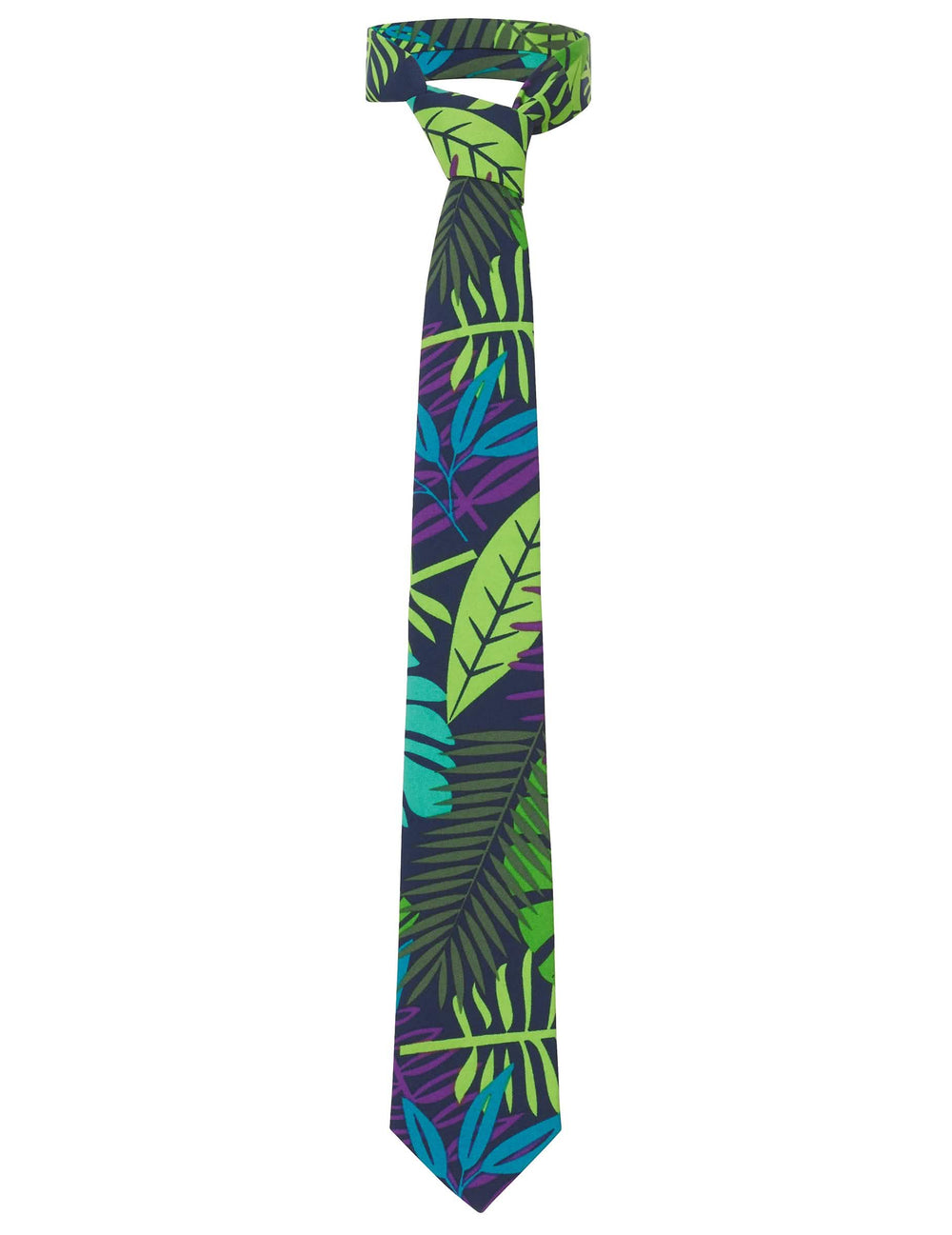 Vista de la corbata del disfraz Mr. Juicy selva para hombre