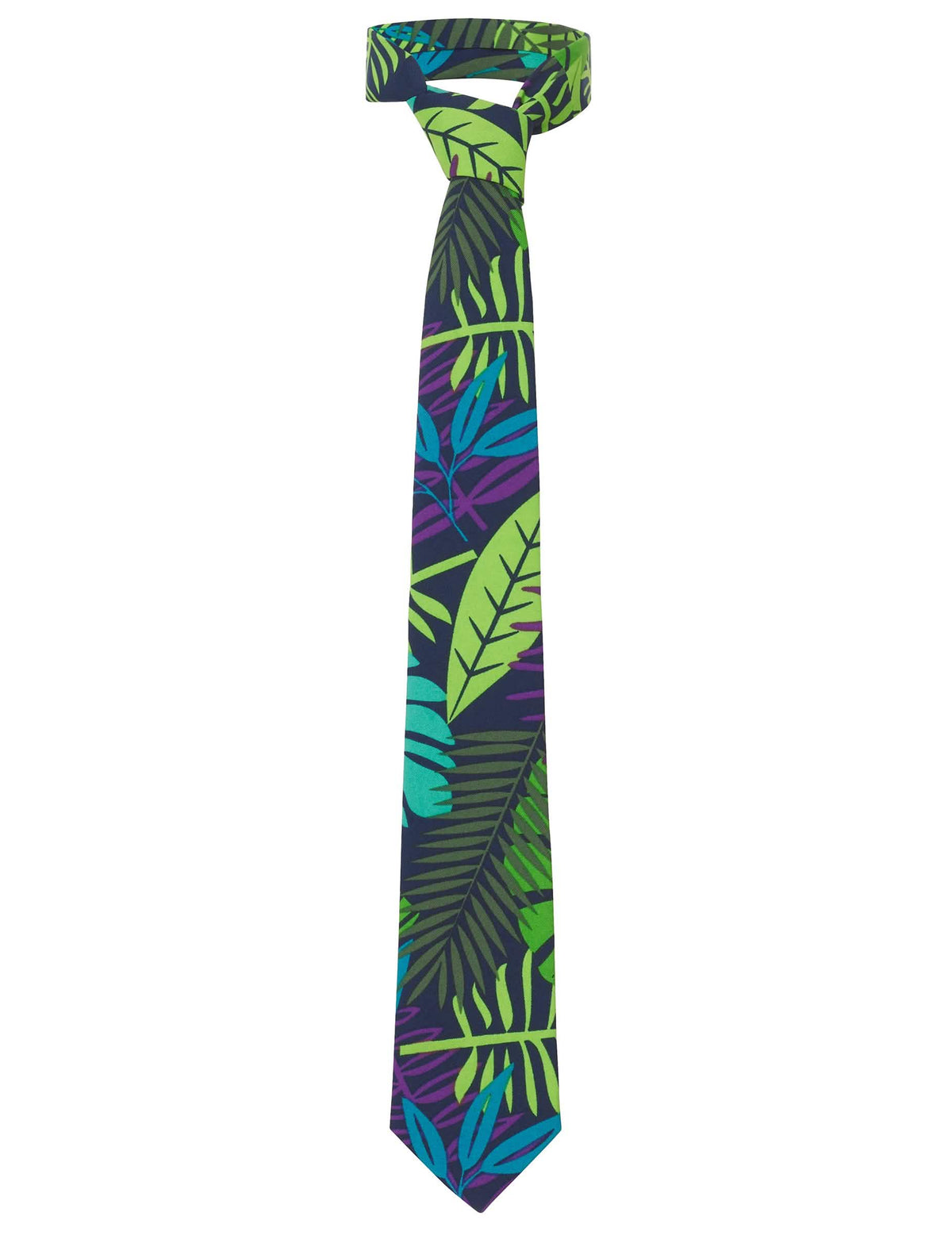 Vista de la corbata del disfraz Mr. Juicy selva para hombre