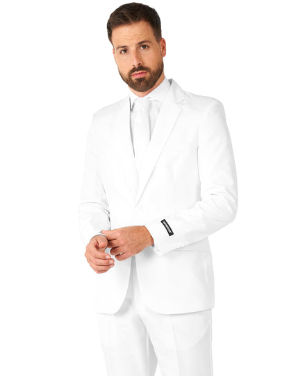 Traje Mr. Solid blanco Suitmeister™ para hombre