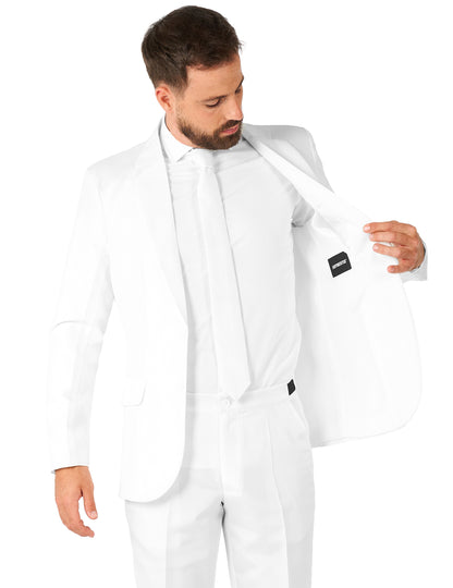 Traje Mr. Solid blanco Suitmeister™ para hombre