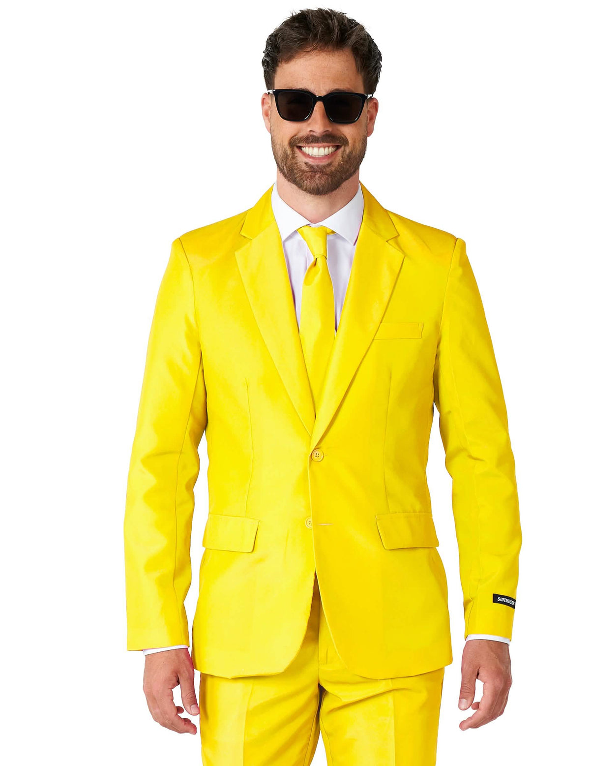 Disfraz Mr. Solid Suitmeister para hombre amarillo