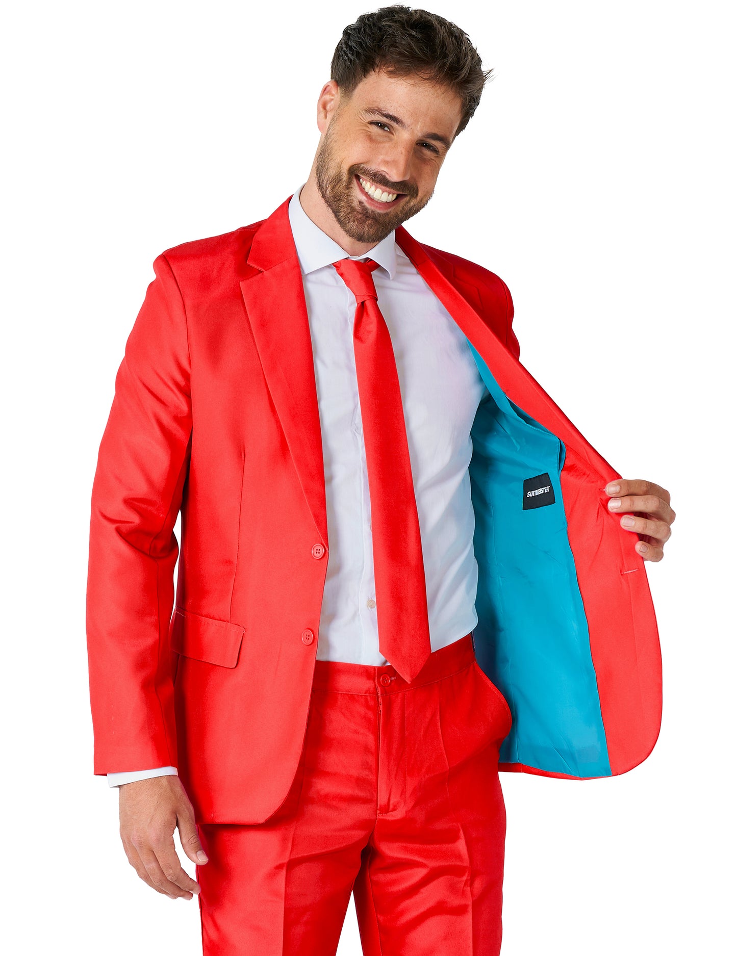 Traje Mr Solid Rojo Hombre Suitmeister™