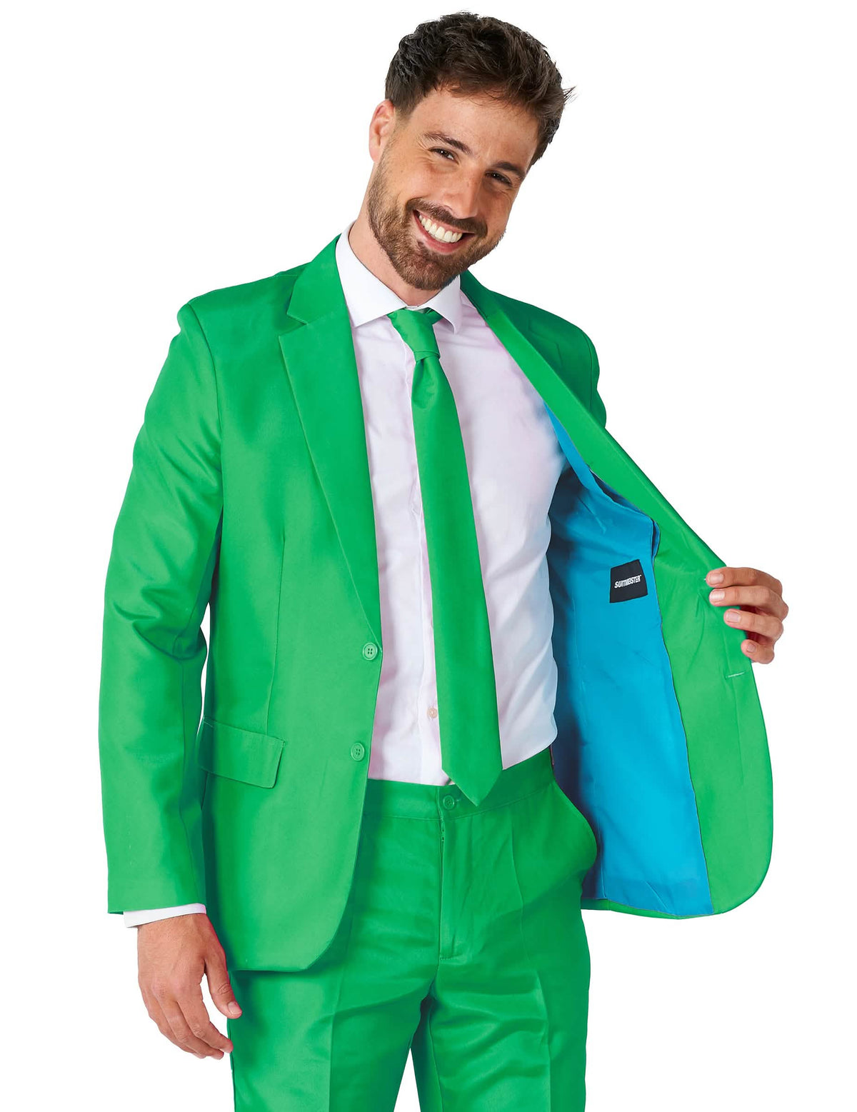 Traje Mr Solid verde Suitmeister™ Hombre