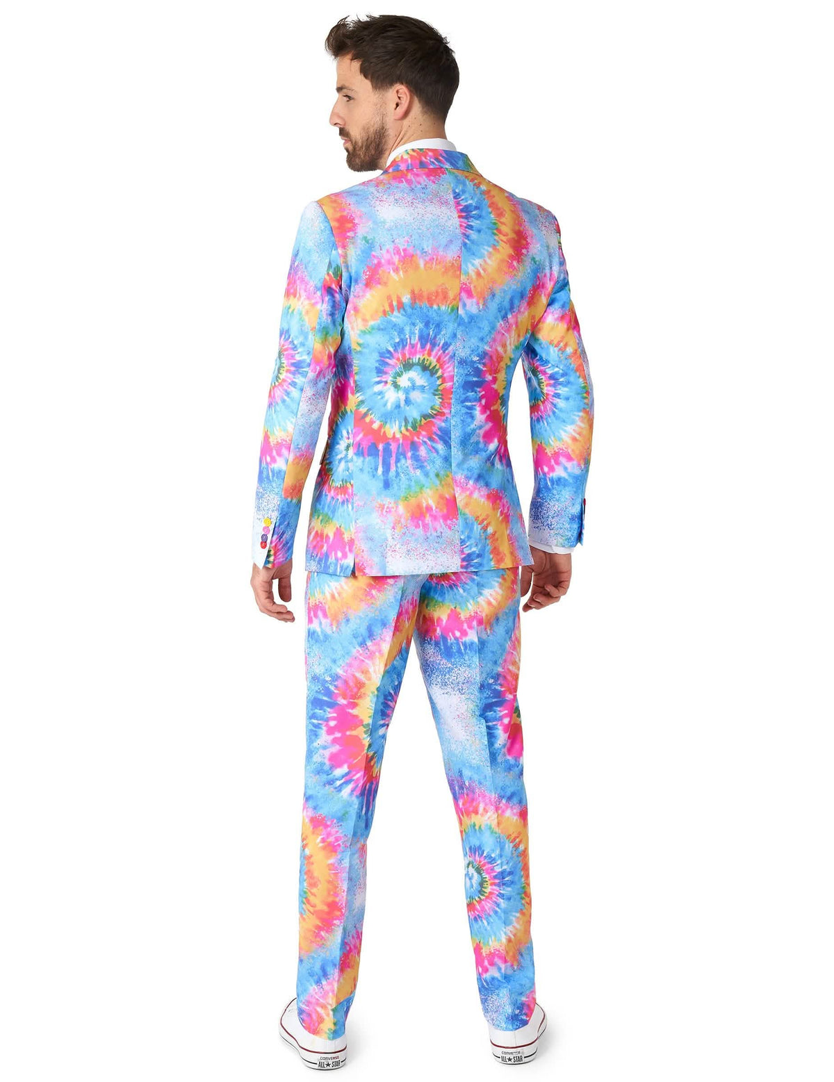 Traje de Mr. Tie-Dye Opposuits™ - adulto