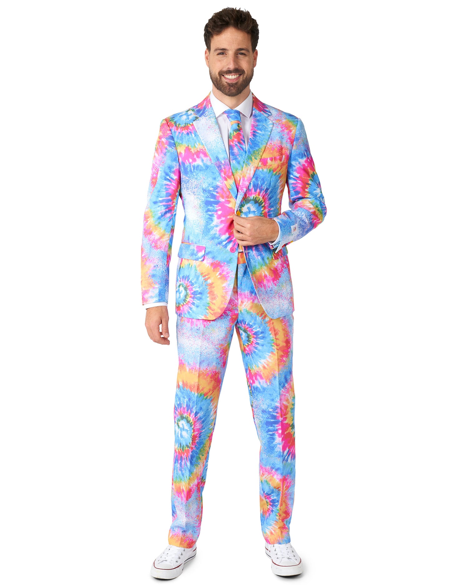 Traje de Mr. Tie-Dye Opposuits™ - adulto