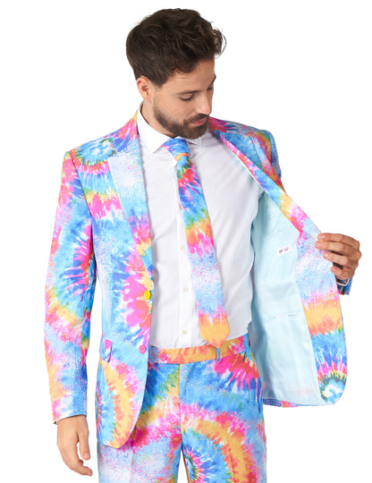 Traje de Mr. Tie-Dye Opposuits™ - adulto