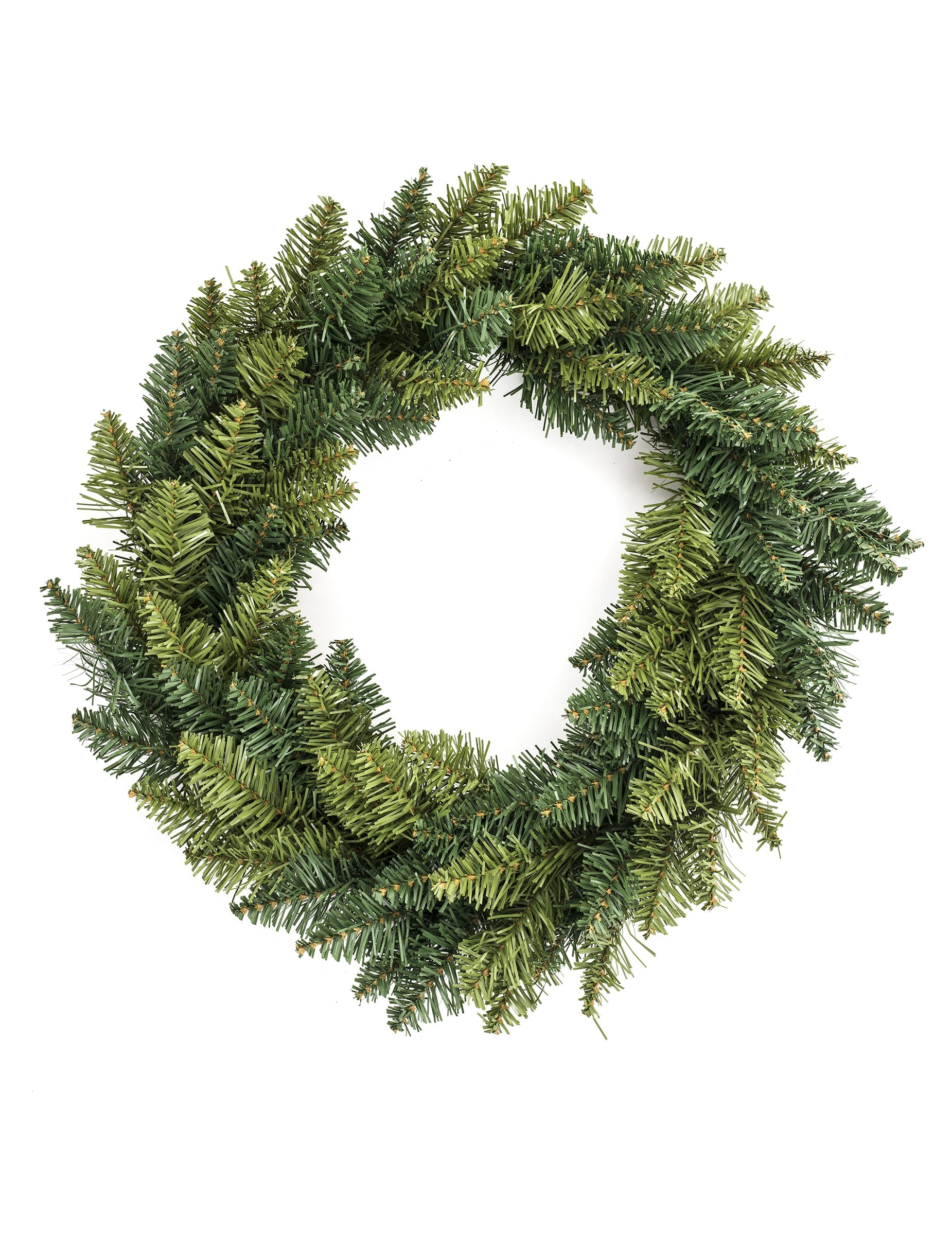 Couronne de sapin synthétique pour décoration vert