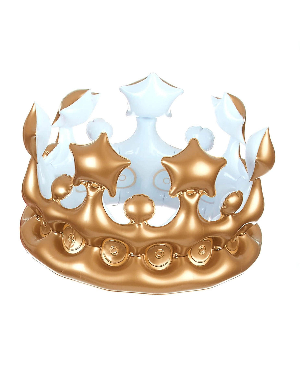 Corona carry me de rey para adulto dorado con estrellas