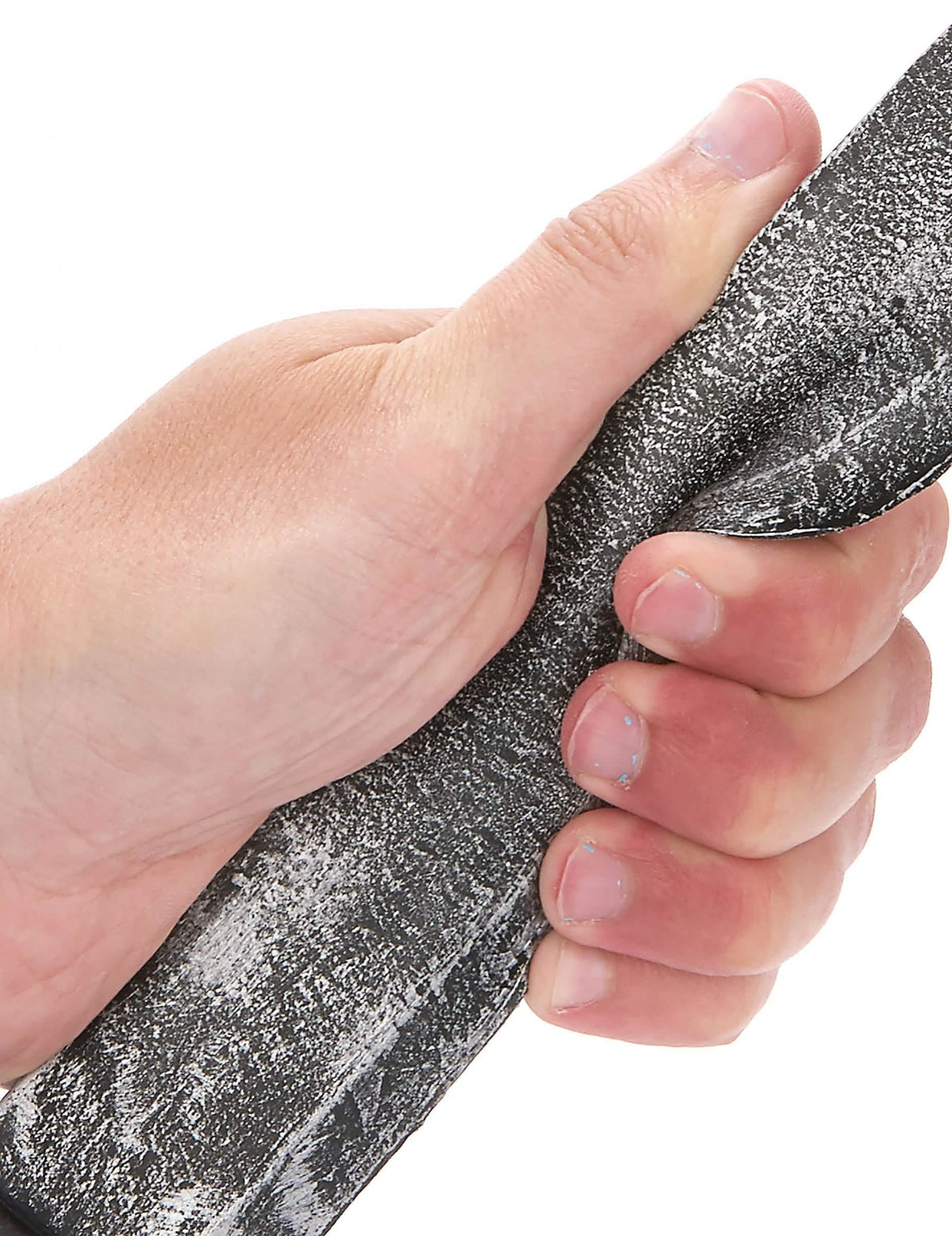 Detalle de la flexibilidad de la hoja del cuchillo de de lujo para adulto