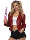 Cuchillo calavera rosa 35 cm