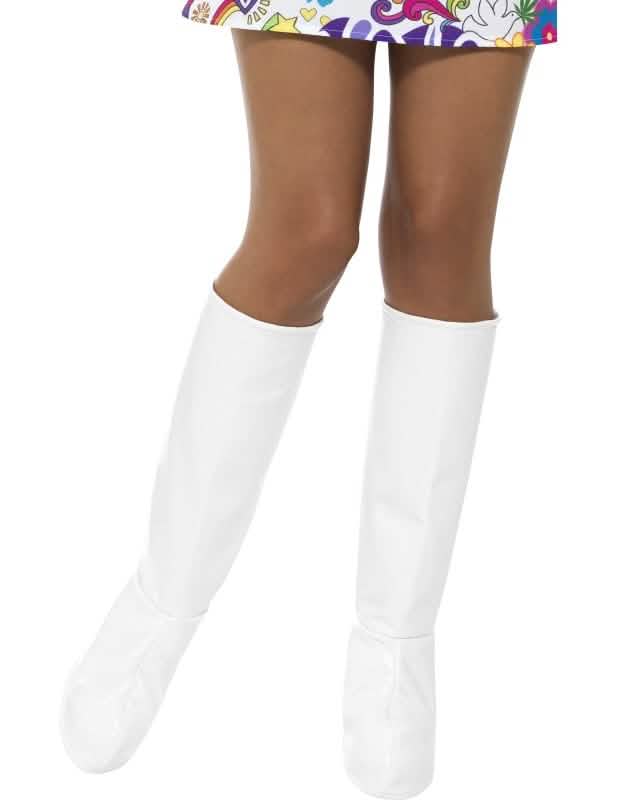 Cubrebotas para mujer blancas