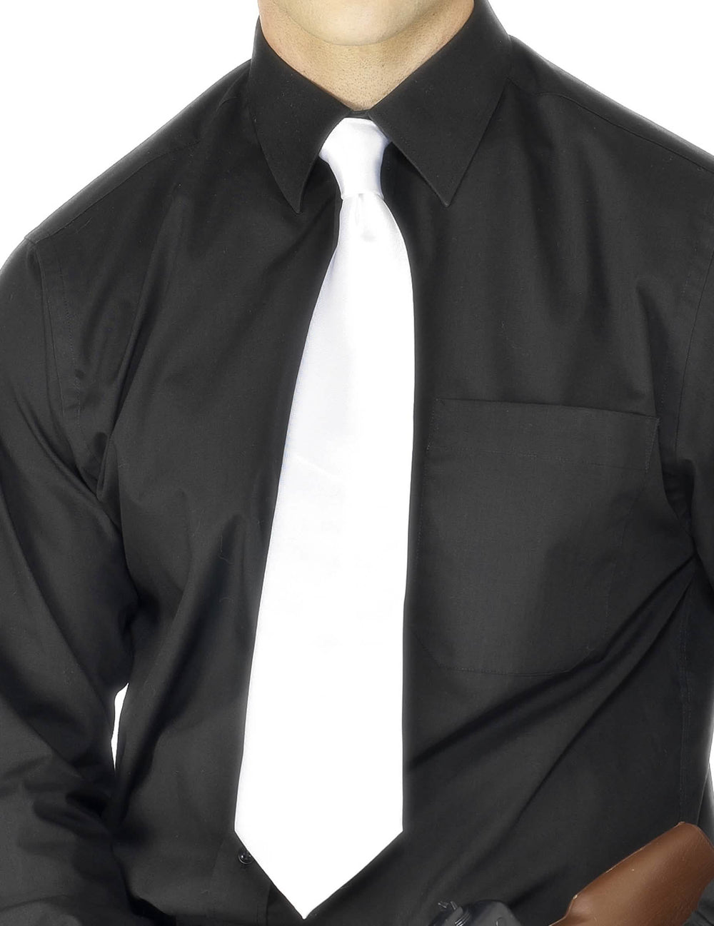 Corbata para adulto blanca