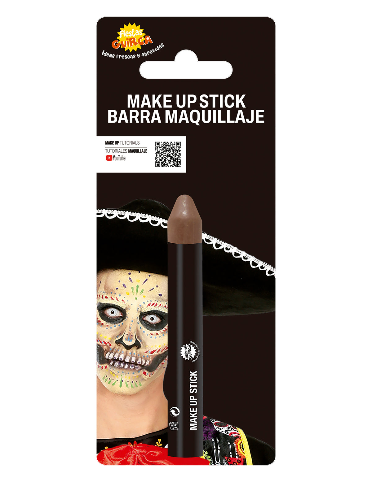 Packaging du crayon de maquillage marron pour adulte et enfant