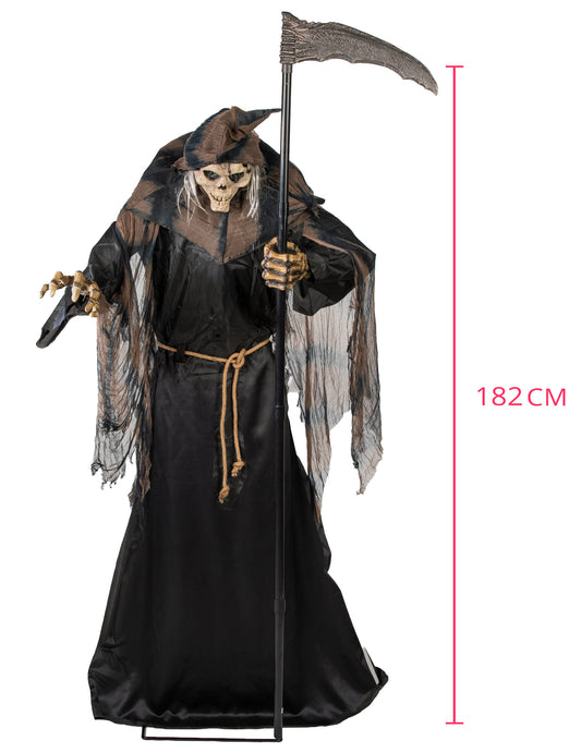 Decoración animada Segador gigante 182 cm