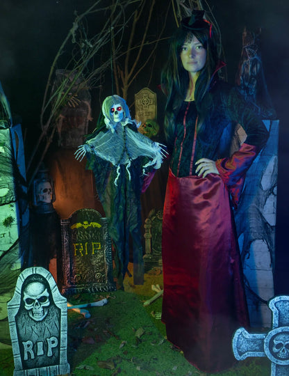 Decoración animada Ghoul espectral para colgar 80 cm
