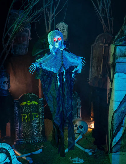 Decoración animada Ghoul espectral para colgar 80 cm