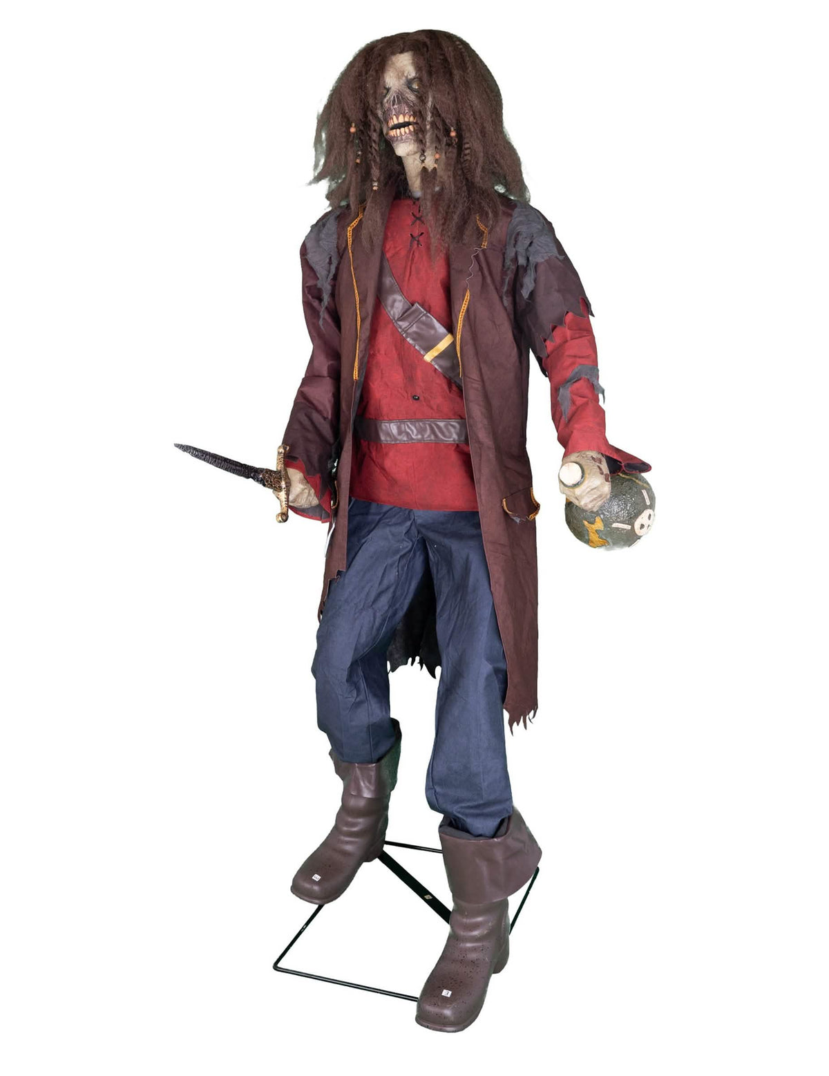 Decoración animada de pirata con sonidos y movimientos 183 cm