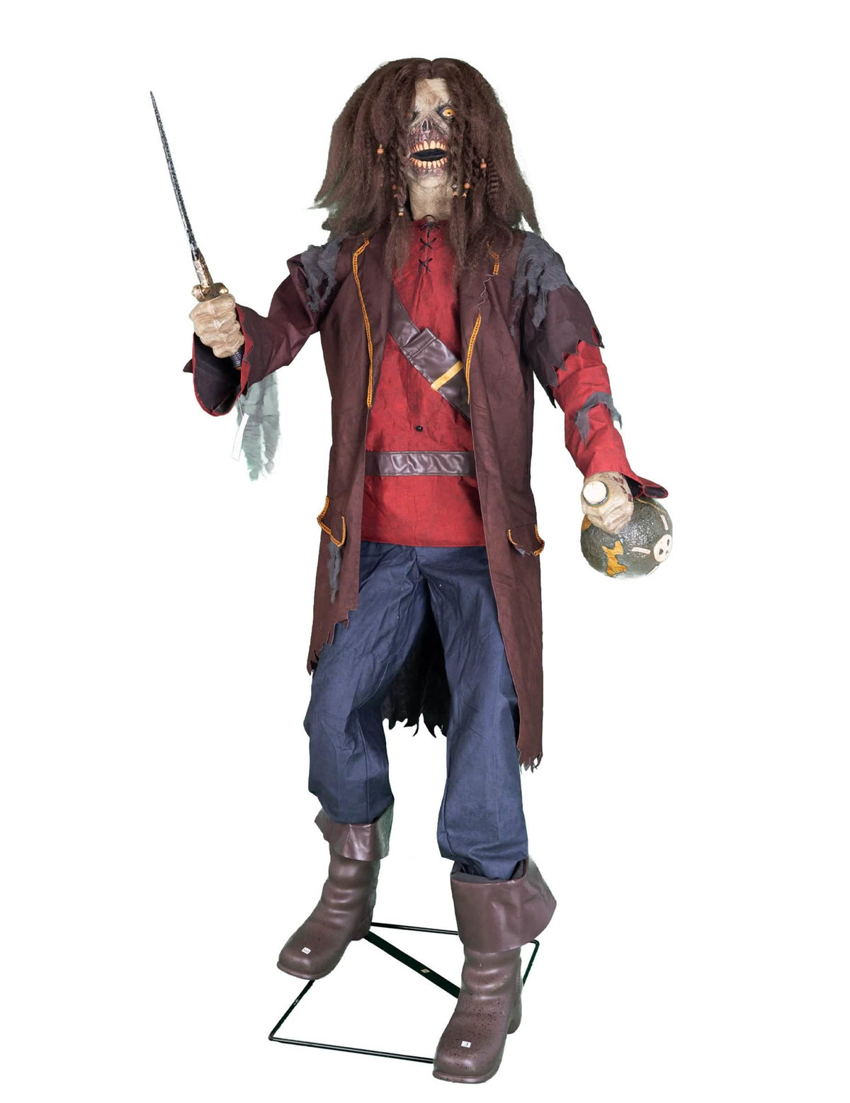 Decoración animada de pirata con sonidos y movimientos 183 cm