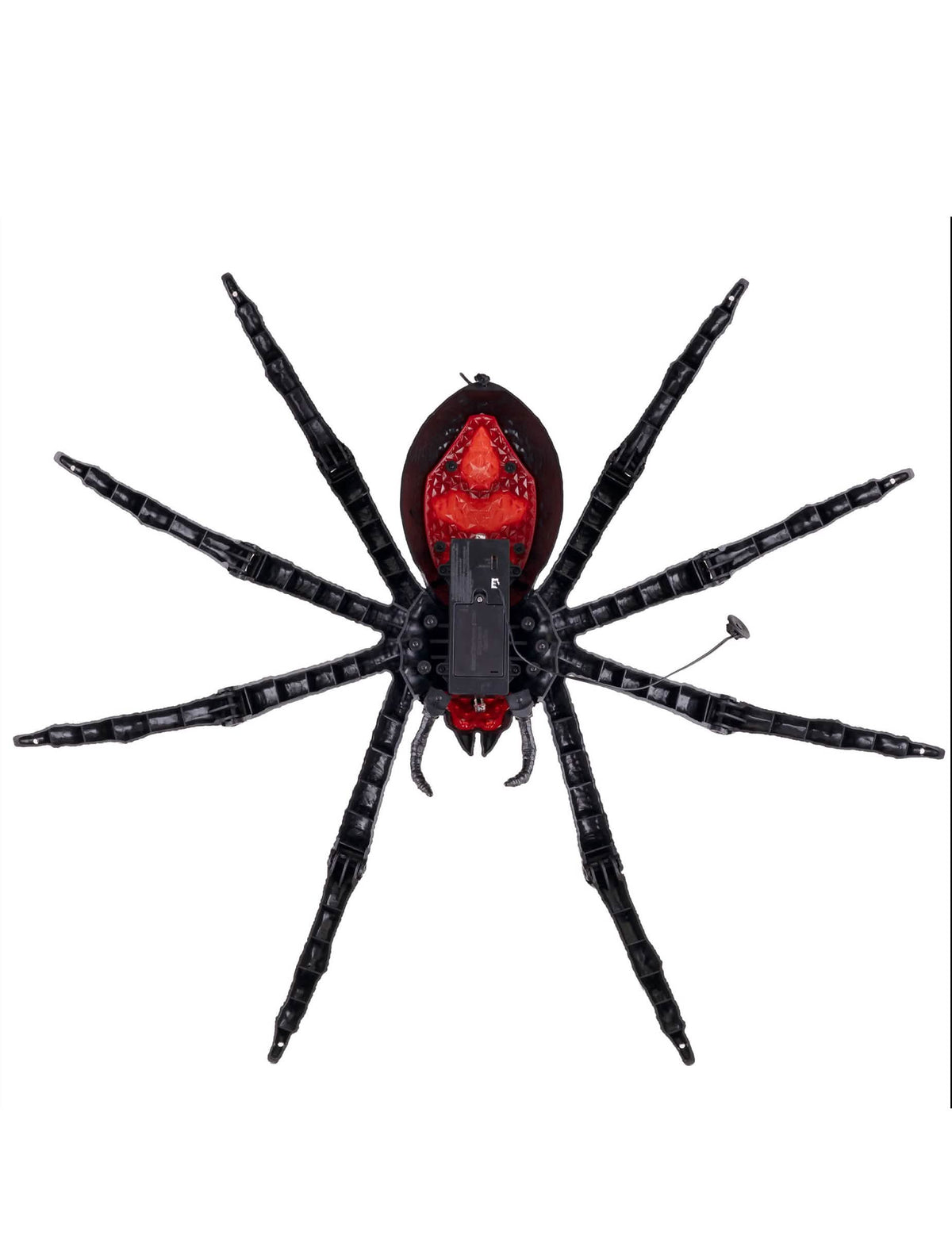 Decoración sonora y luminosa tarántula negra 70 x 15 x 42 cm