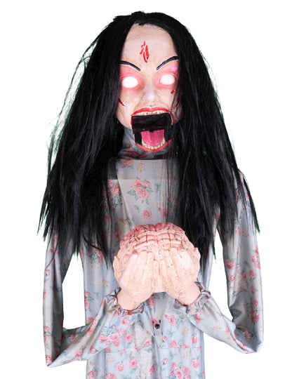 Decoración animada de zombie comedor de cerebros 200 cm