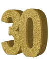 Décoration de table 30 ans pour anniversaire dorée à paillettes