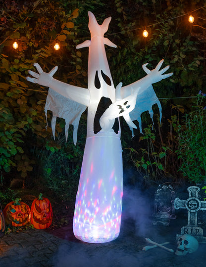 Decoración hinchable Fantasma gritando 245 cm