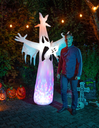Decoración hinchable Fantasma gritando 245 cm
