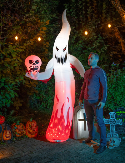 Decoración hinchable Fantasma luminoso 270 cm