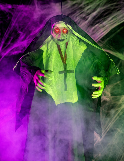 Decoración luminosa religiosa zombie 137 cm