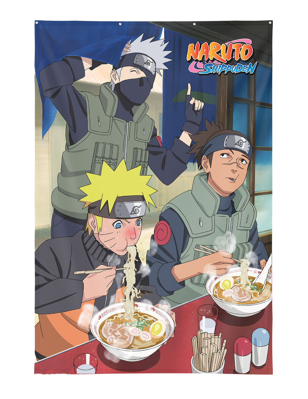Décoration murale Naruto Shippuden Ramen Ichiraku avec œillets métalliques