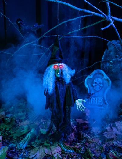 Decoración bruja animada Halloween