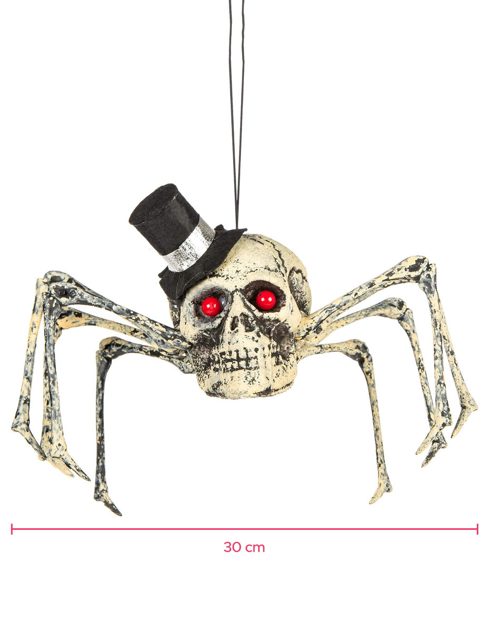 Dimensiones de la decoración esqueleto araña halloween
