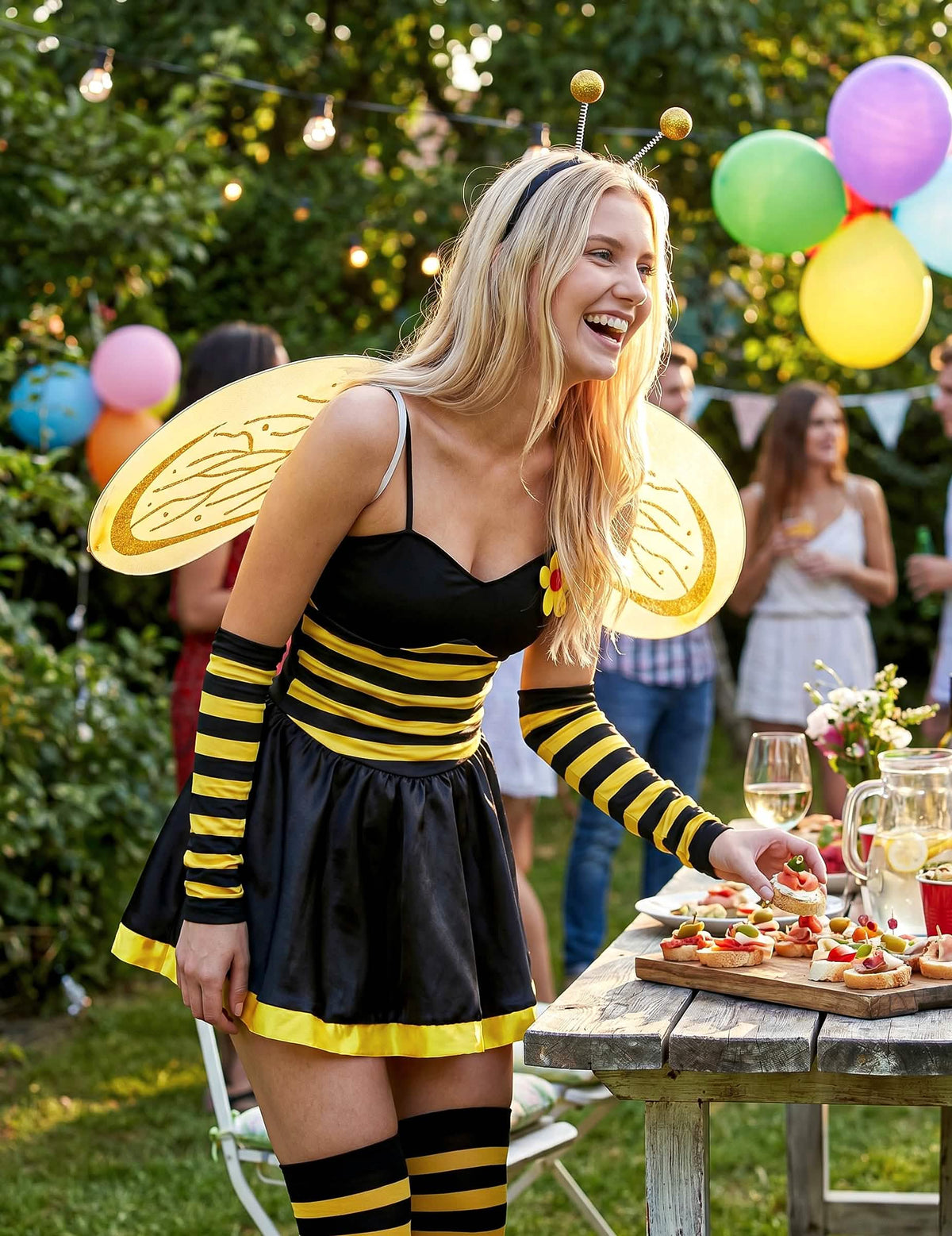 Disfraz de abeja para mujer flor