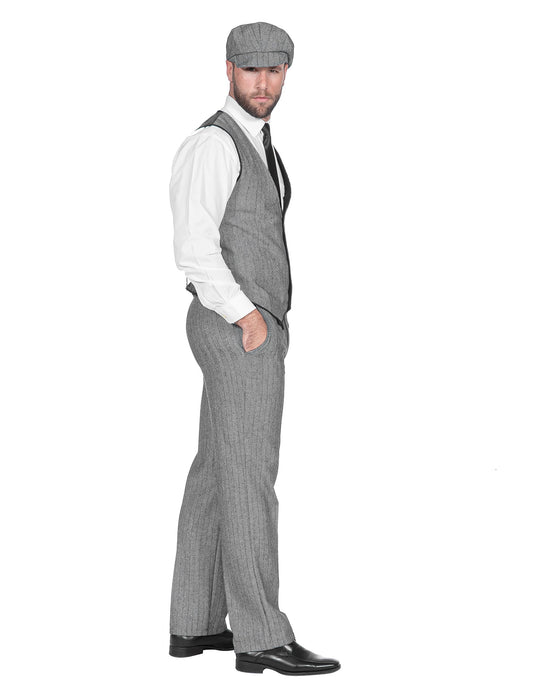 disfraz años 20 gris lujo hombre