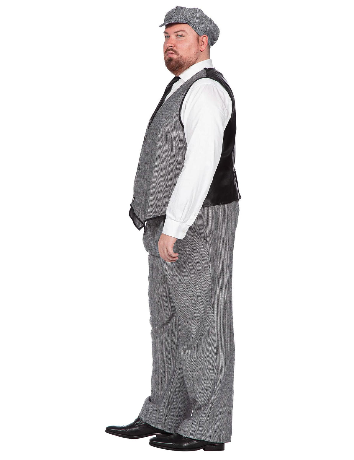 Disfraz de los años 20 gris de lujo para hombre